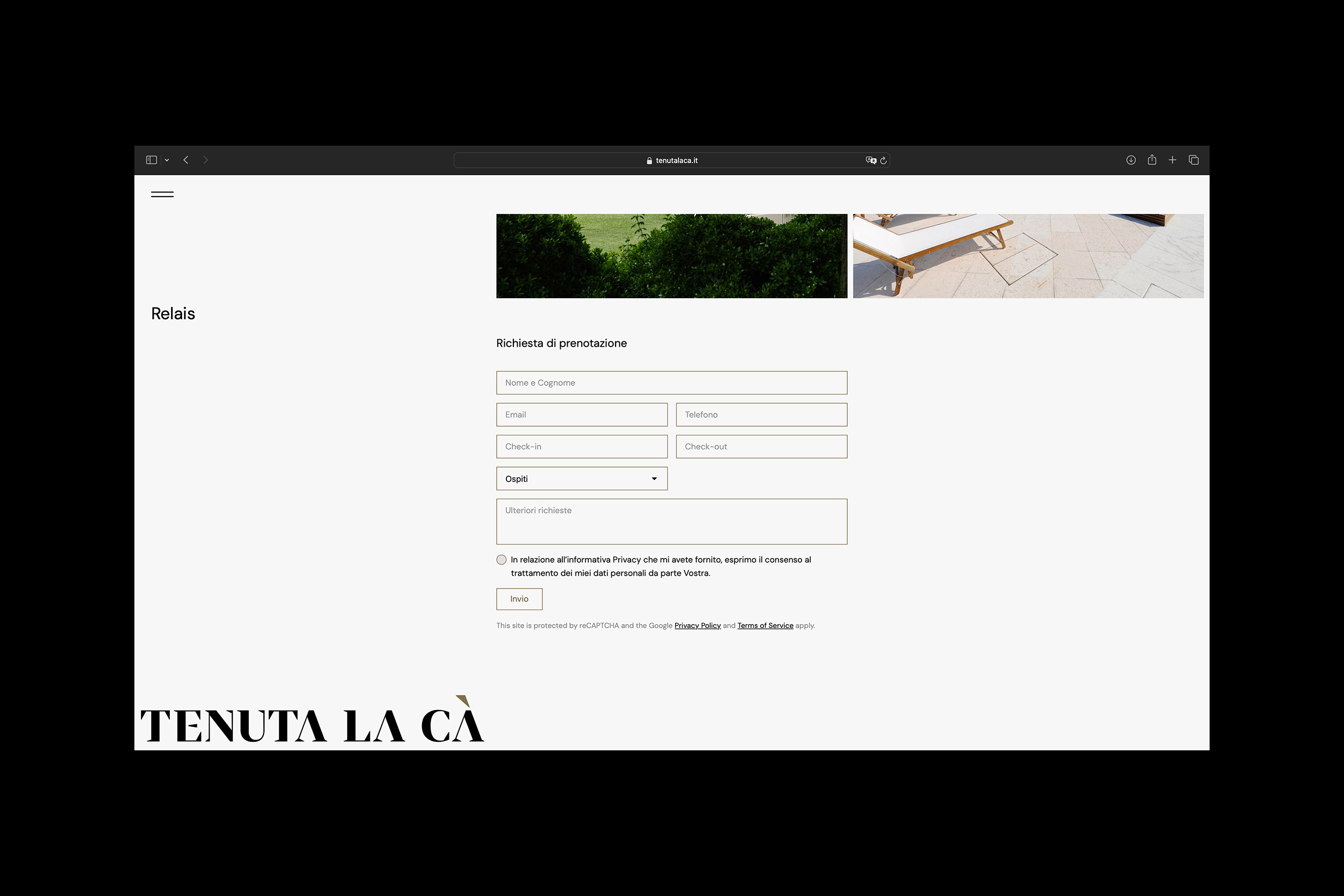 Tenuta La Cà Sito Web 2024
